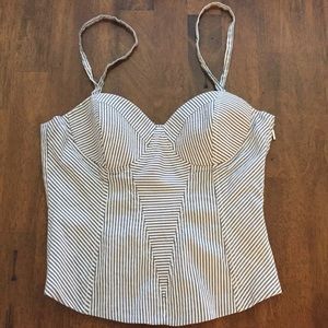 Bebe striped top